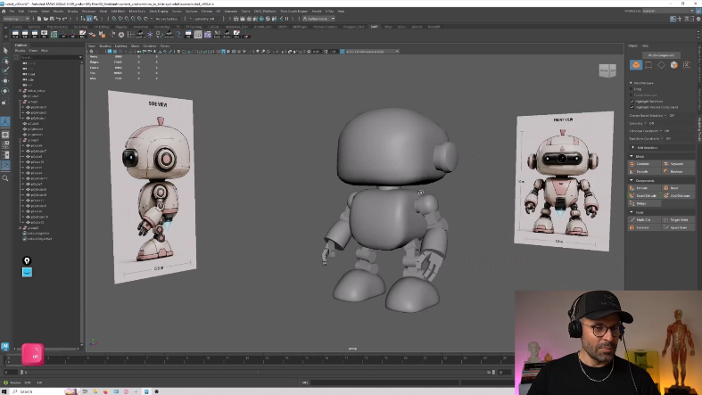 Day 1 — Character Blockout in Maya